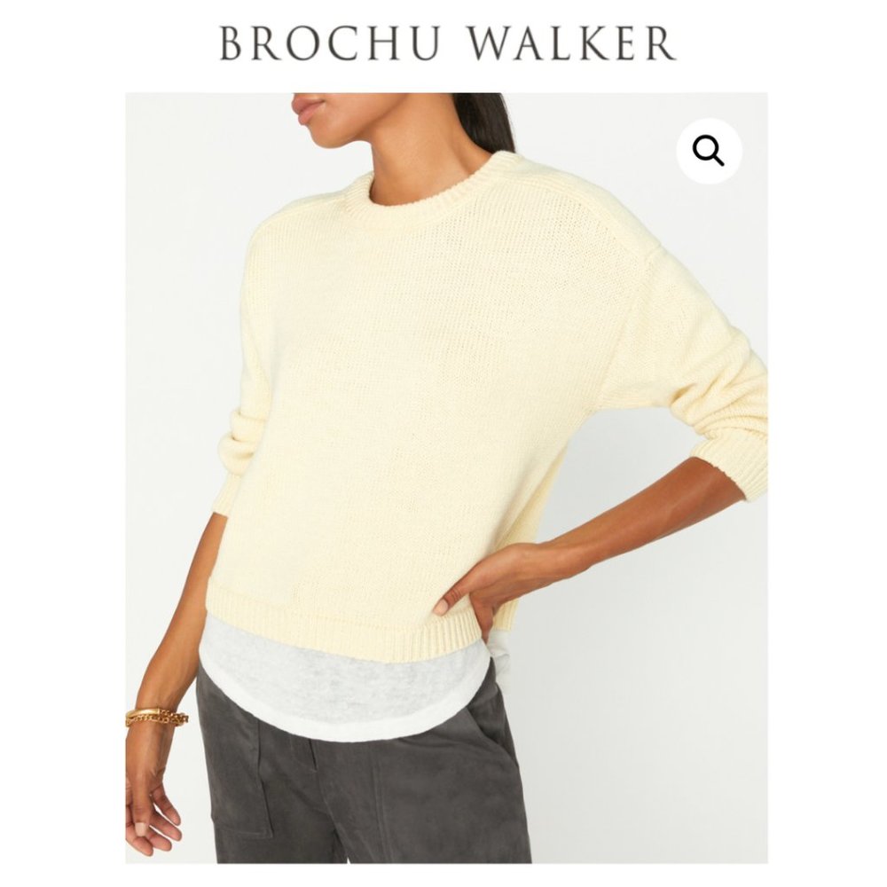Corbin Looker Layered Crewneck Sweater